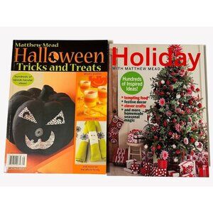 Matthew Mead Halloween Tricks and Treats & Holiday Winter Magazines Lot of 2